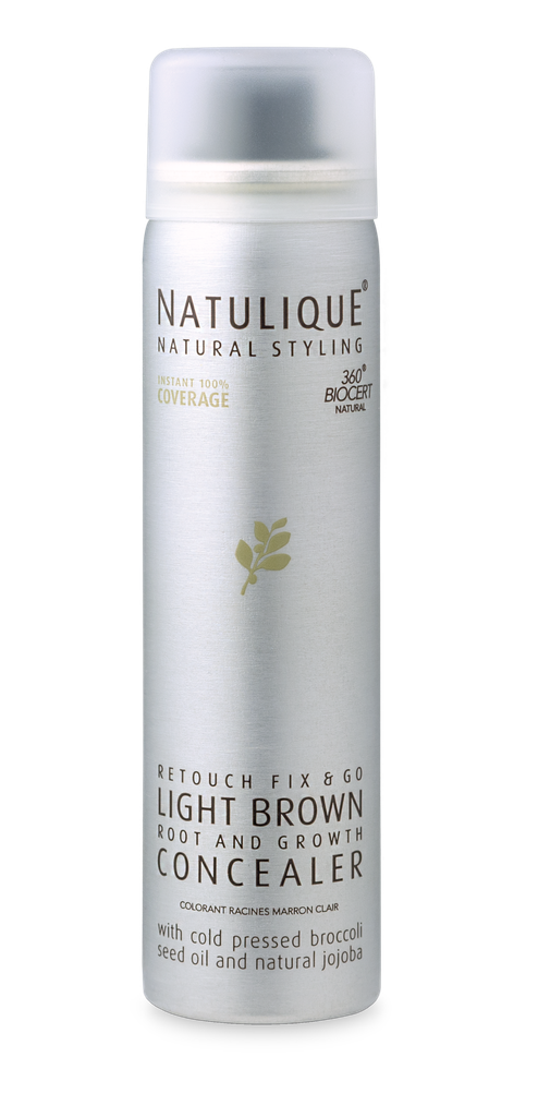 Dark Brown Concealer  Spray Colorare Temporara la  Radacina Maro Inchis  Natulique  75ml