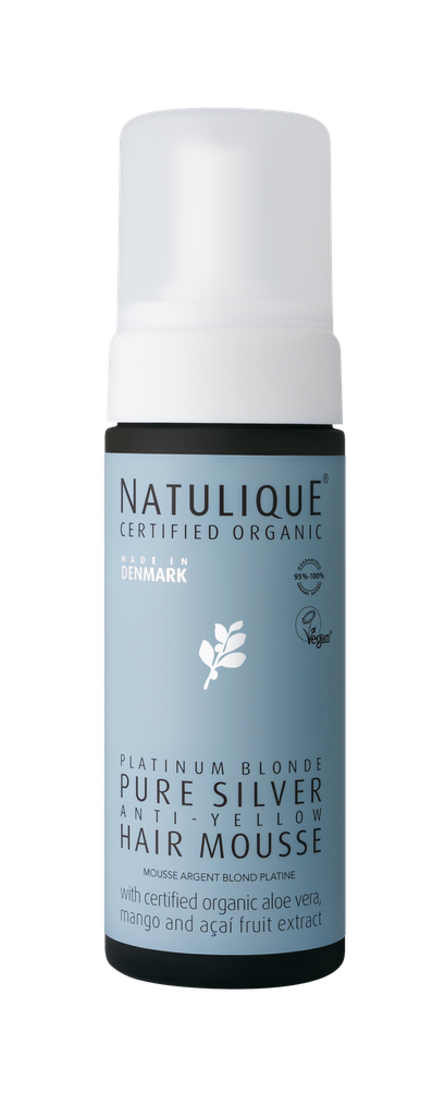 [NQ PSH Mousse 150ml] Pure Silver Hair Mousse Spuma Platinum Blonde Pure Silver Anti-Yellow Natulique 150ml