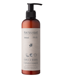 Curls and Waves Conditioner Balsam organic pentru parul cret si refacerea buclelor, aprobat Curly Girl,  Curls & Waves Natulique 250ml